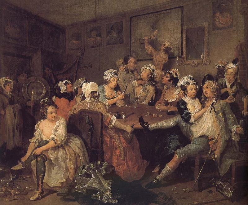 Prodigal son in the hostel Rose, William Hogarth